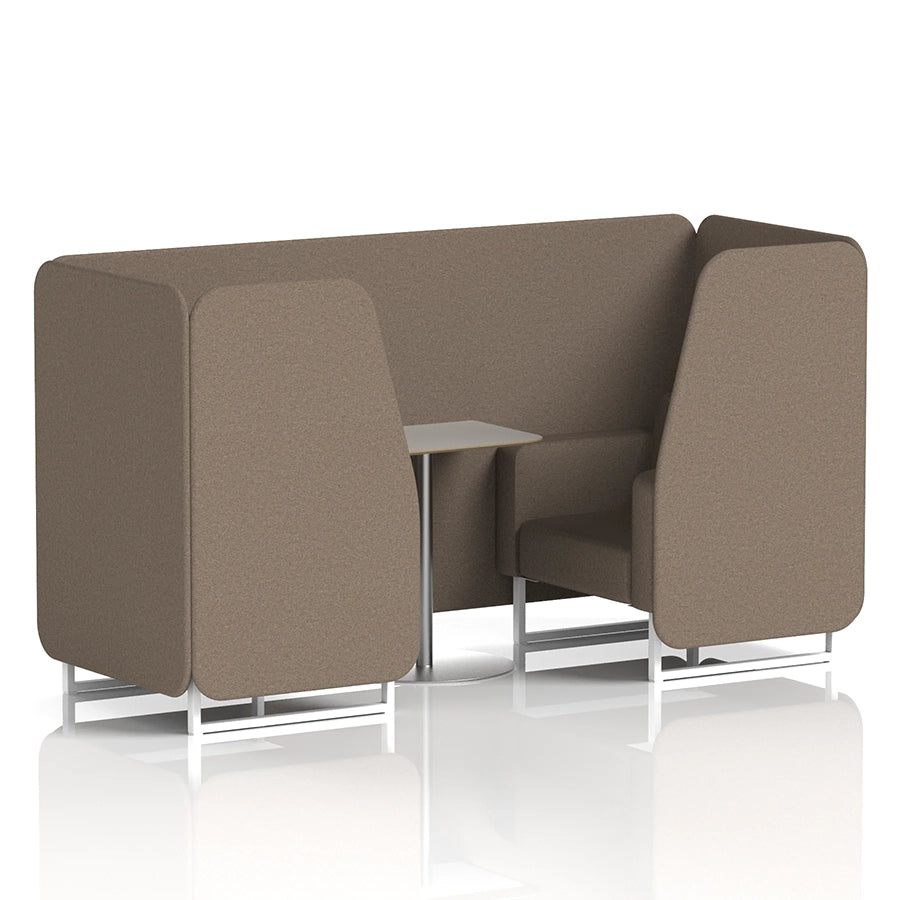 Brixworth Booth in Single Tone - 2 Seater with Grey Table