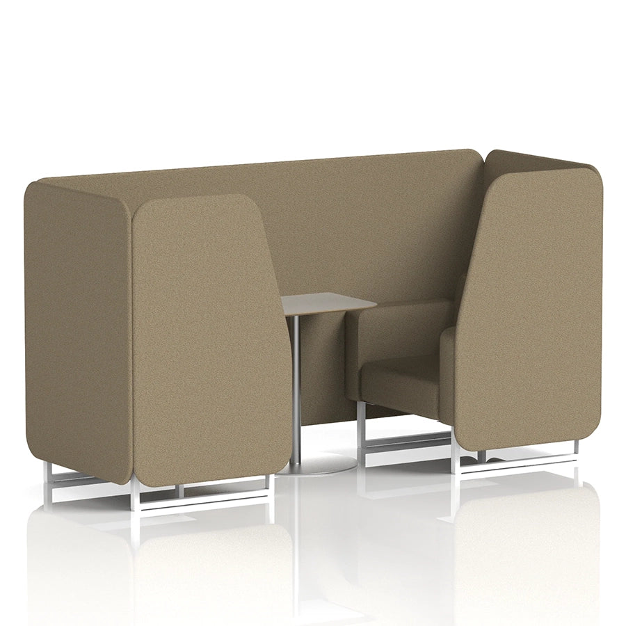 Brixworth Booth in Single Tone - 2 Seater with Grey Table