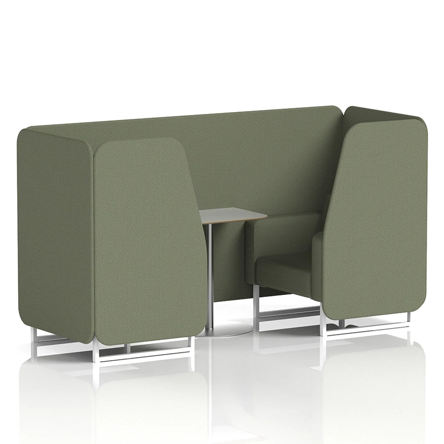 Brixworth Booth in Single Tone - 2 Seater with Grey Table
