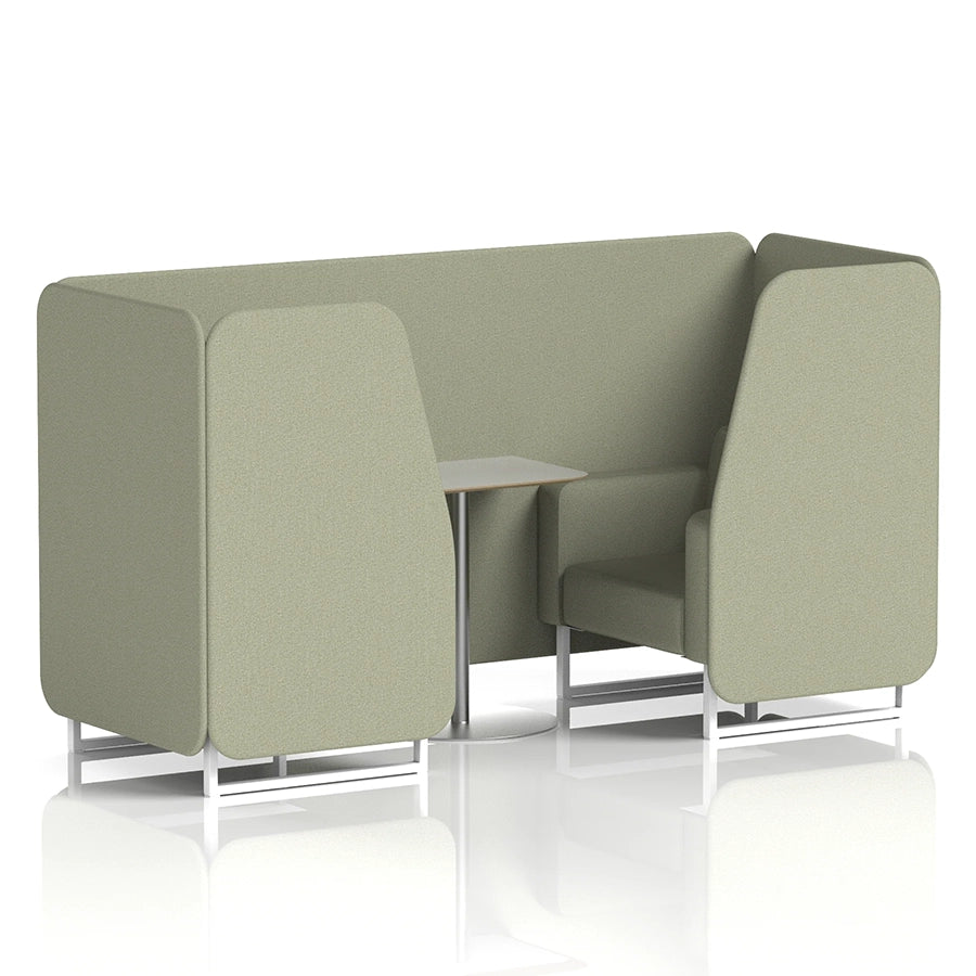 Brixworth Booth in Single Tone - 2 Seater with Grey Table