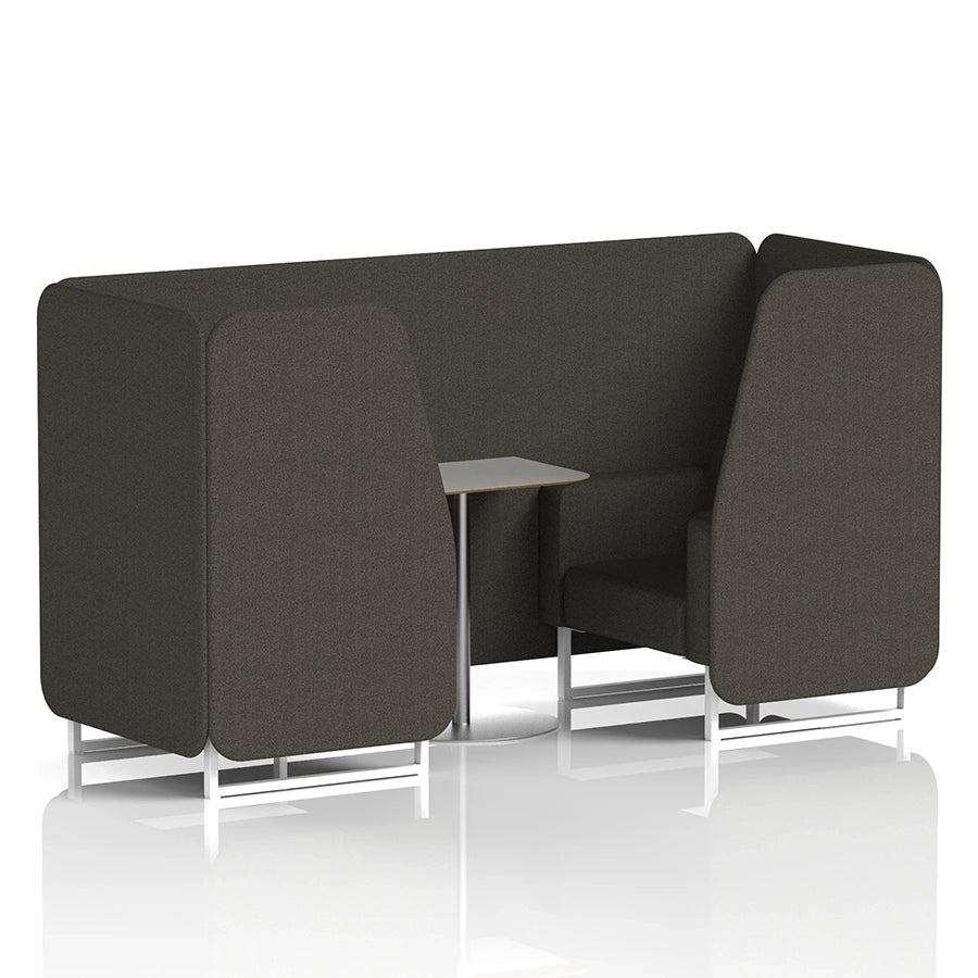Brixworth Booth in Single Tone - 2 Seater with Grey Table