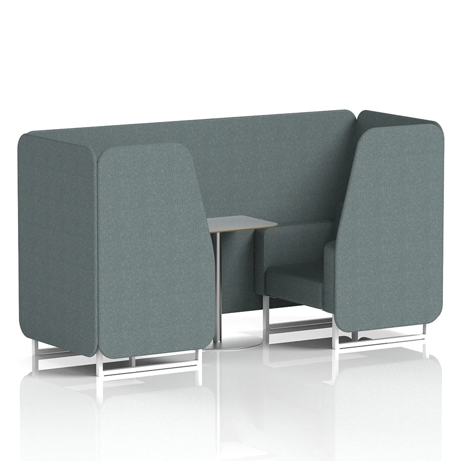 Brixworth Booth in Single Tone - 2 Seater with Grey Table
