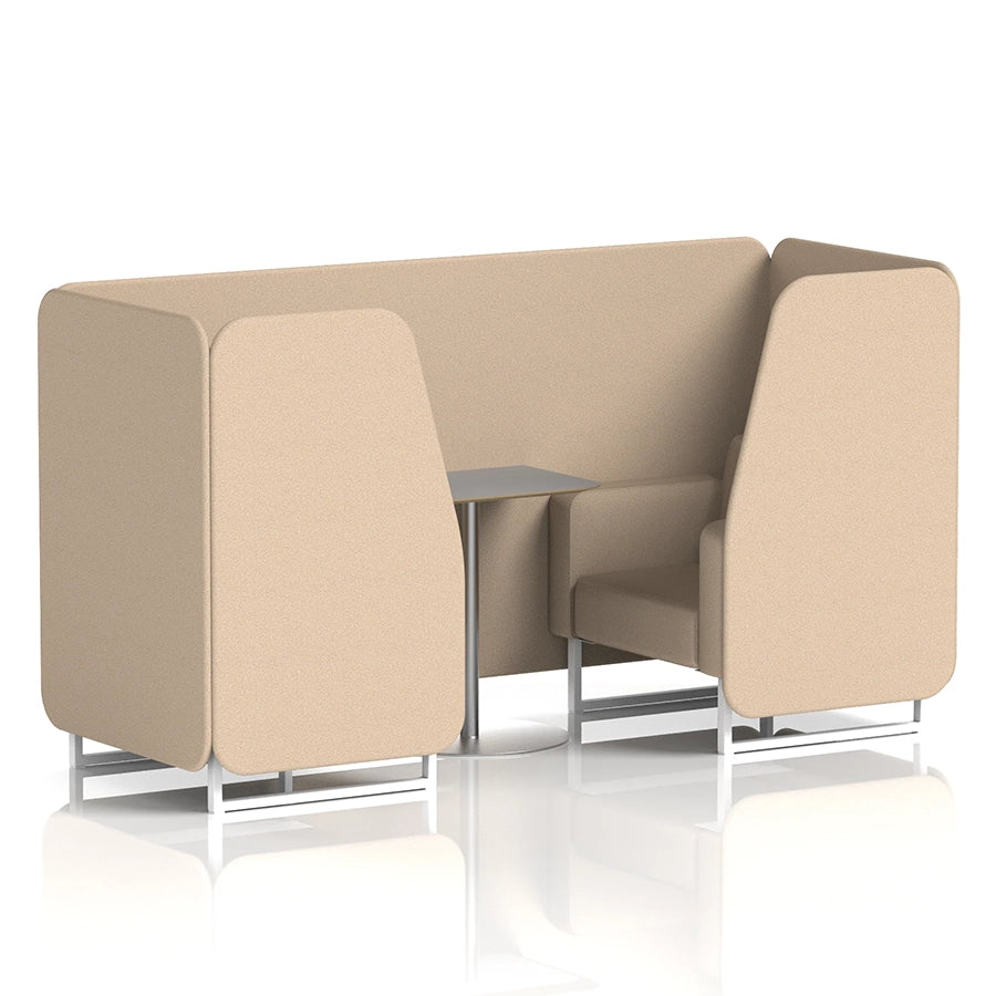 Brixworth Booth in Single Tone - 2 Seater with Grey Table