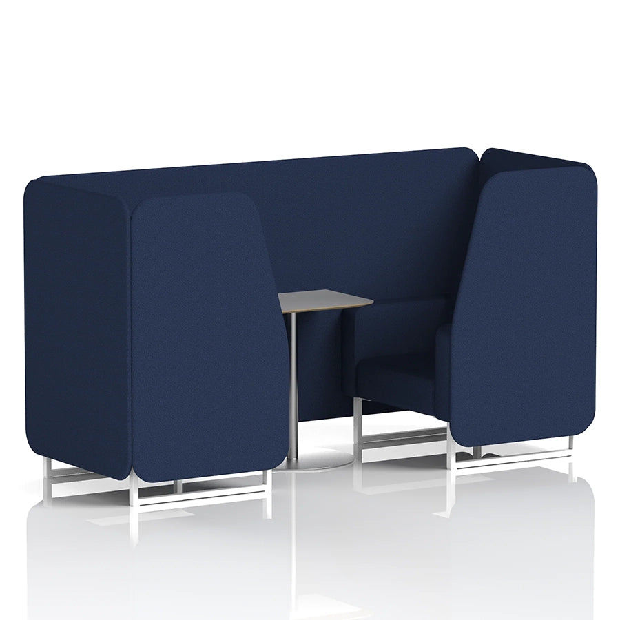 Brixworth Booth in Single Tone - 2 Seater with Grey Table