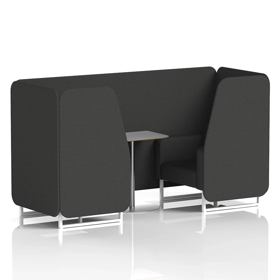 Brixworth Booth in Single Tone - 2 Seater with Grey Table