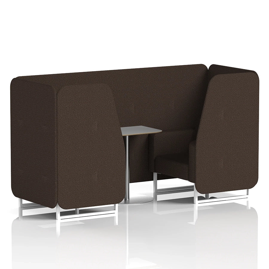 Brixworth Booth in Single Tone - 2 Seater with Grey Table