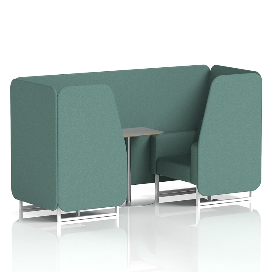 Brixworth Booth in Single Tone - 2 Seater with Grey Table
