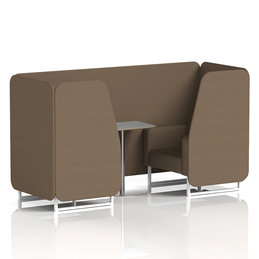 Brixworth Booth in Single Tone - 2 Seater with Grey Table