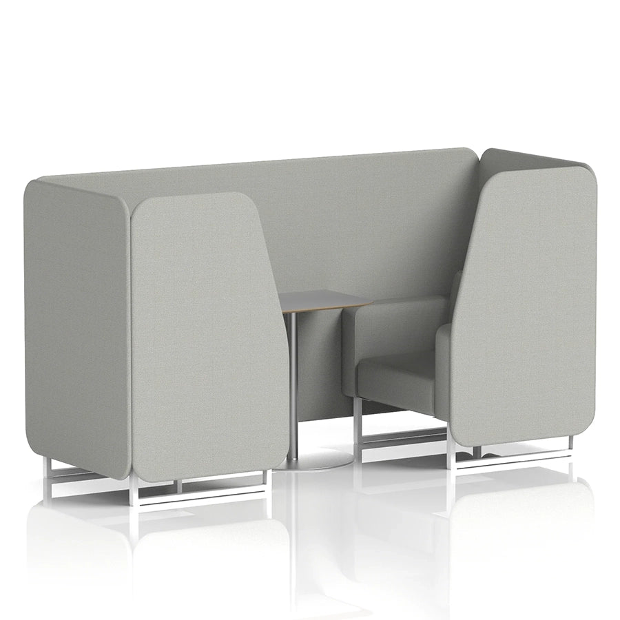 Brixworth Booth in Single Tone - 2 Seater with Grey Table