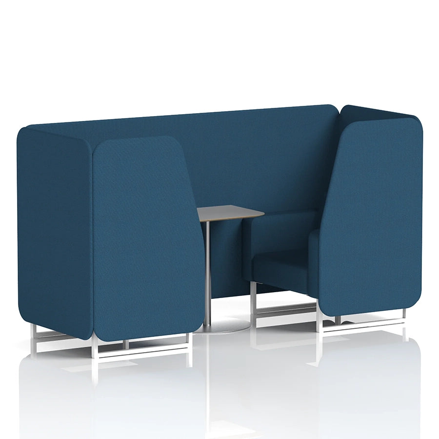 Brixworth Booth in Single Tone - 2 Seater with Grey Table