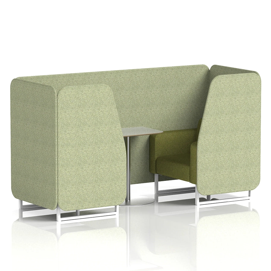 Brixworth Booth in Two Tone - 2 Seater with Grey Table