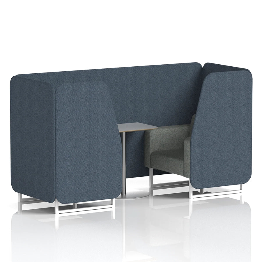 Brixworth Booth in Two Tone - 2 Seater with Grey Table