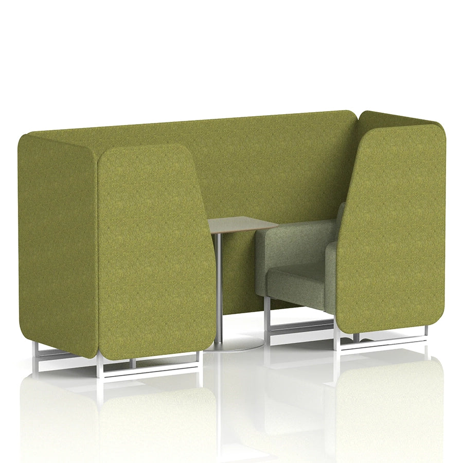 Brixworth Booth in Two Tone - 2 Seater with Grey Table