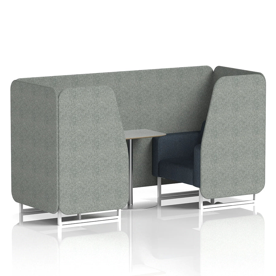 Brixworth Booth in Two Tone - 2 Seater with Grey Table