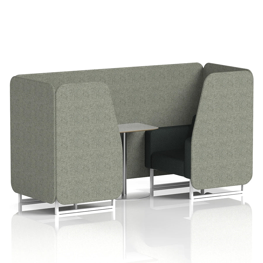 Brixworth Booth in Two Tone - 2 Seater with Grey Table