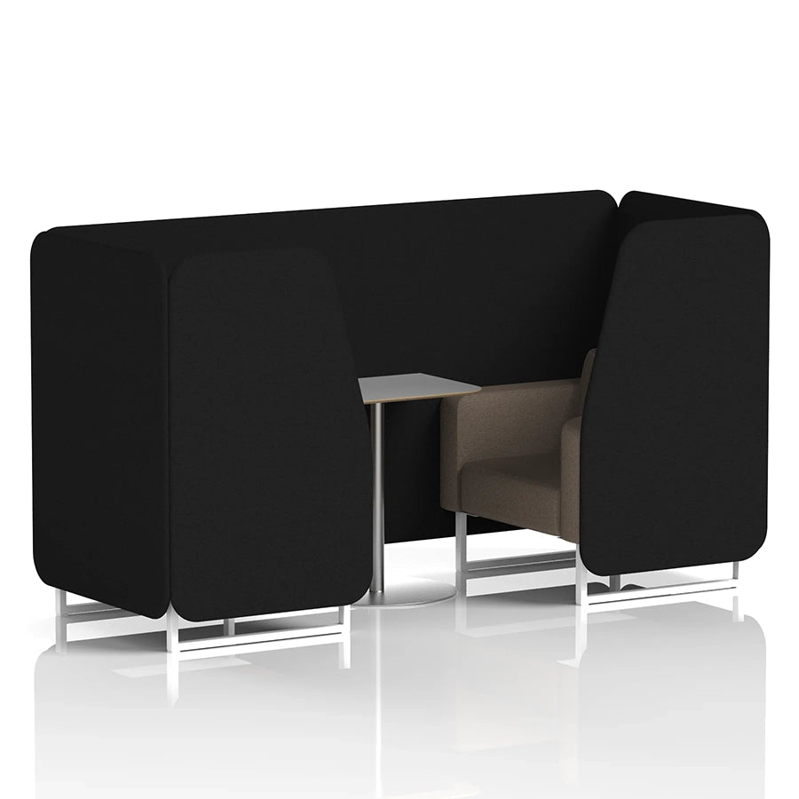 Brixworth Booth in Two Tone - 2 Seater with Grey Table