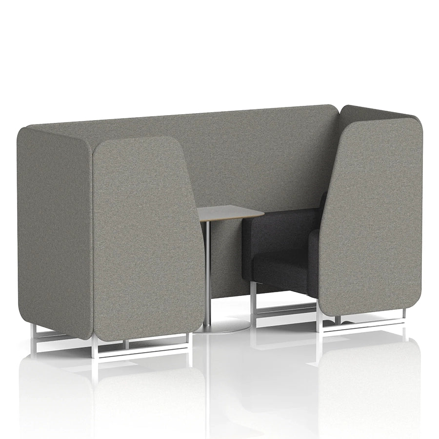 Brixworth Booth in Two Tone - 2 Seater with Grey Table
