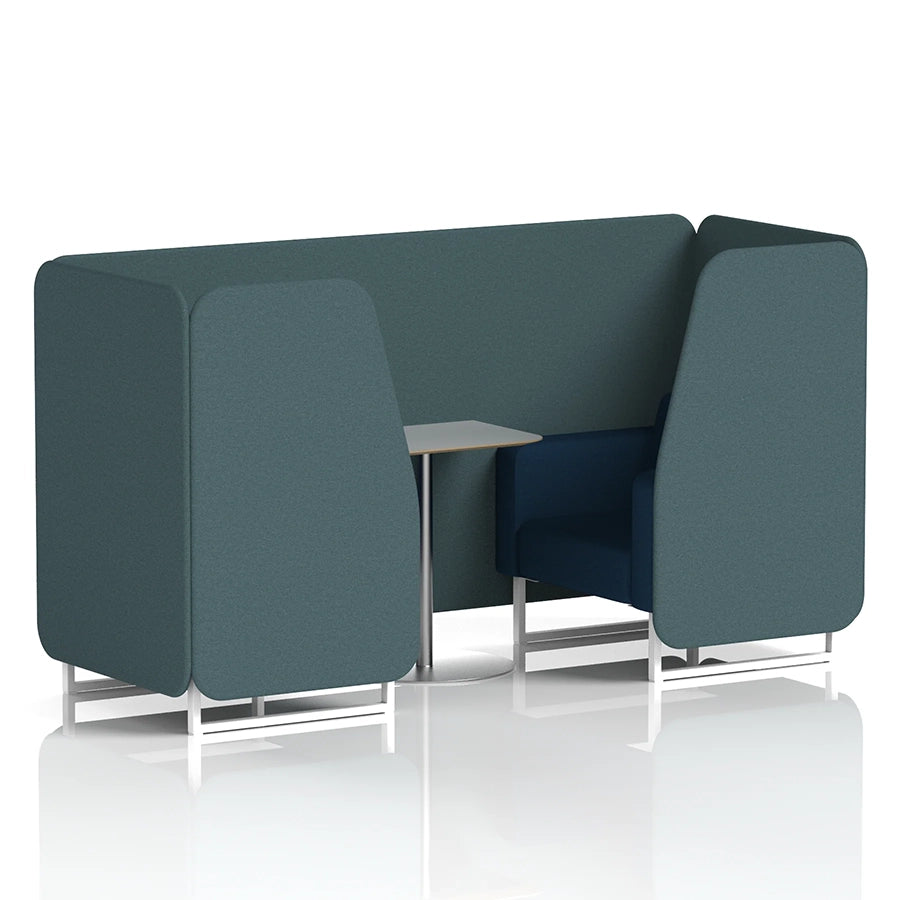 Brixworth Booth in Two Tone - 2 Seater with Grey Table
