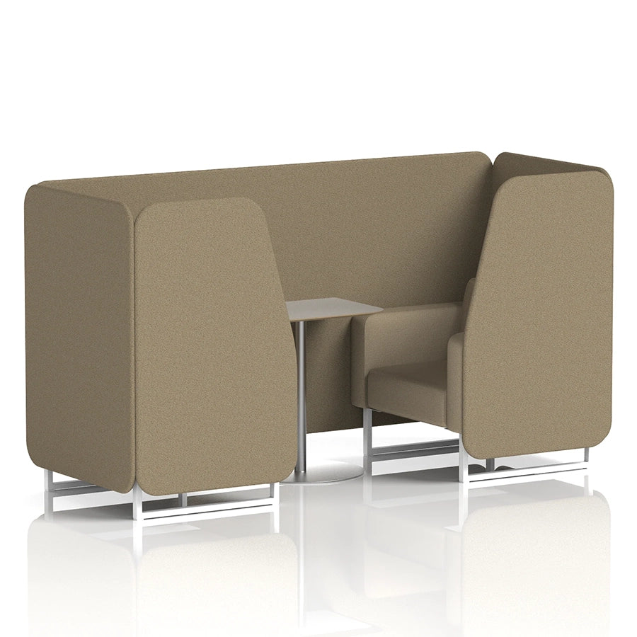 Brixworth Booth in Two Tone - 2 Seater with Grey Table