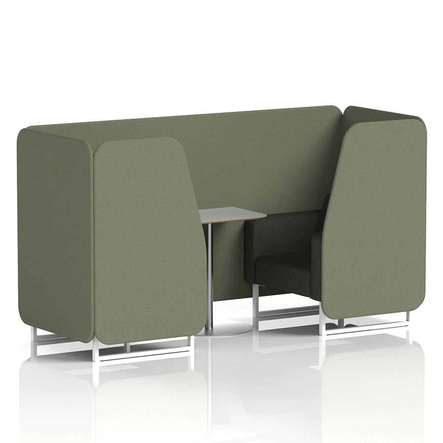 Brixworth Booth in Two Tone - 2 Seater with Grey Table