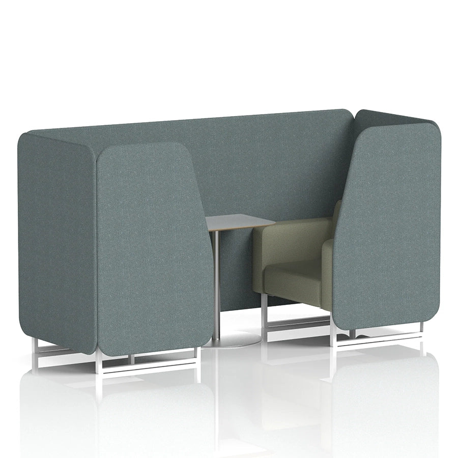 Brixworth Booth in Two Tone - 2 Seater with Grey Table