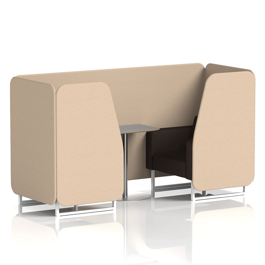 Brixworth Booth in Two Tone - 2 Seater with Grey Table