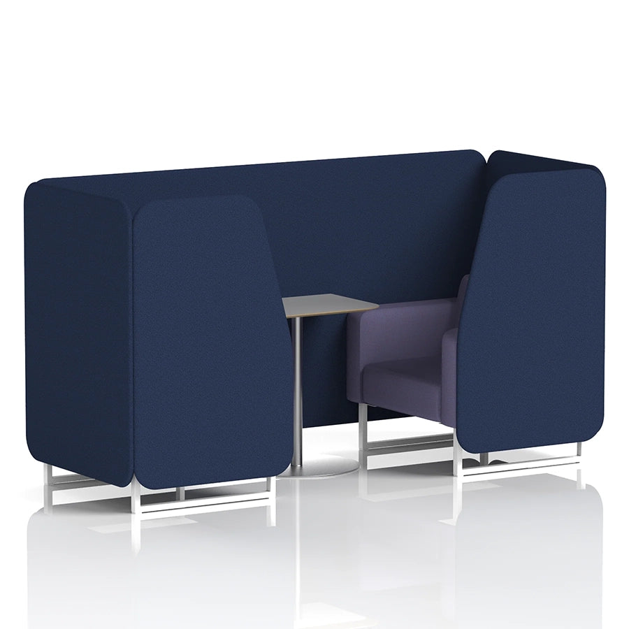 Brixworth Booth in Two Tone - 2 Seater with Grey Table
