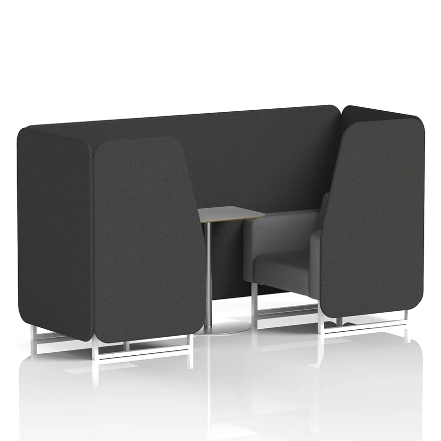 Brixworth Booth in Two Tone - 2 Seater with Grey Table
