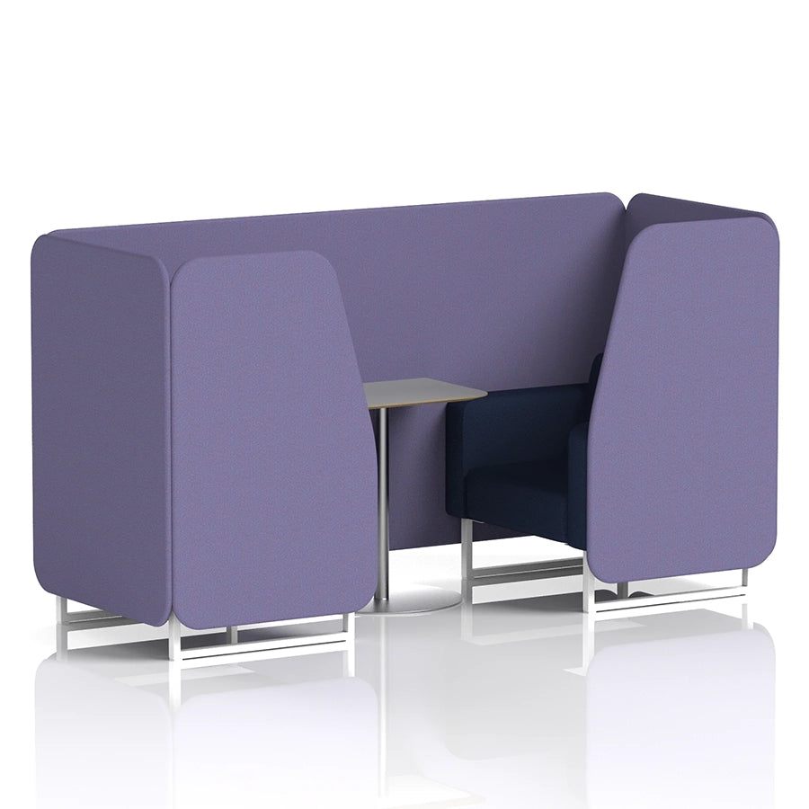 Brixworth Booth in Two Tone - 2 Seater with Grey Table