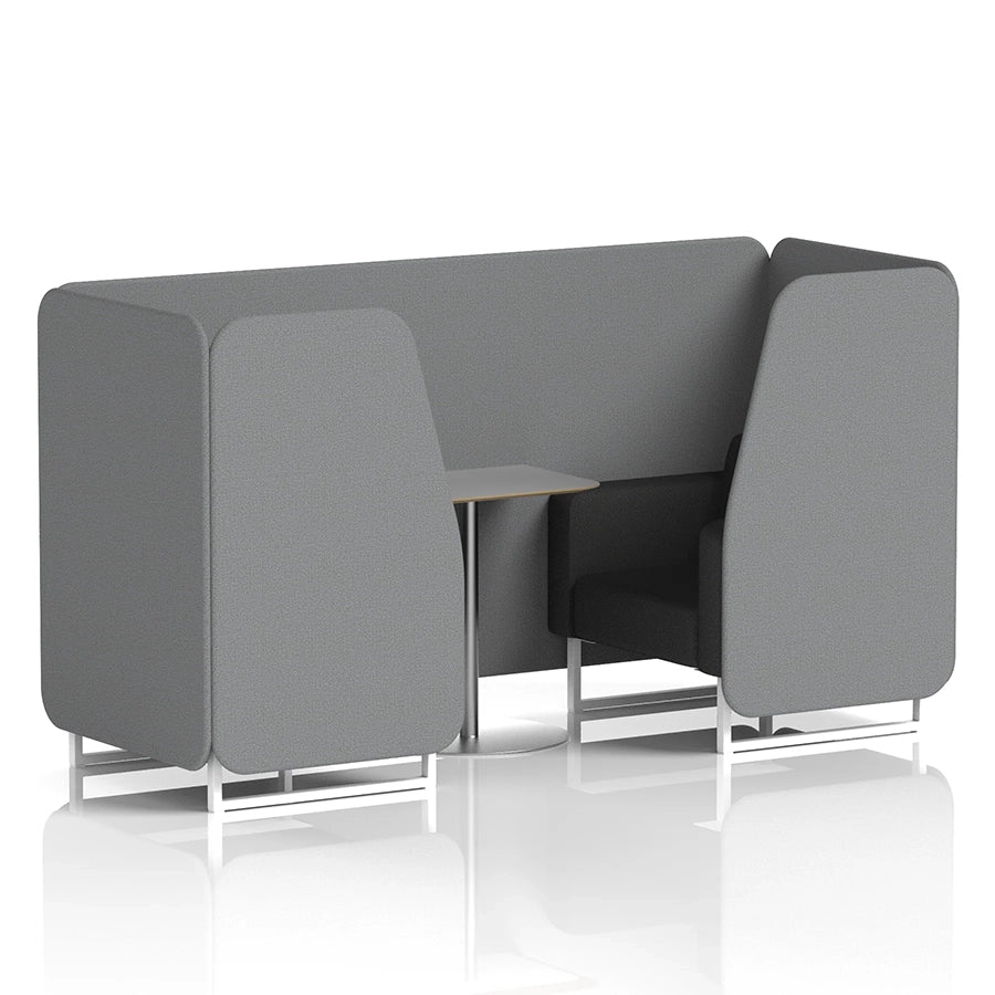 Brixworth Booth in Two Tone - 2 Seater with Grey Table