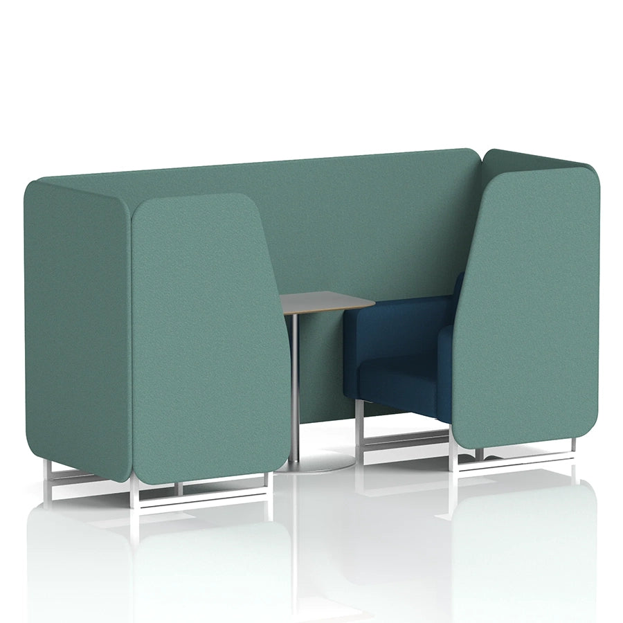 Brixworth Booth in Two Tone - 2 Seater with Grey Table