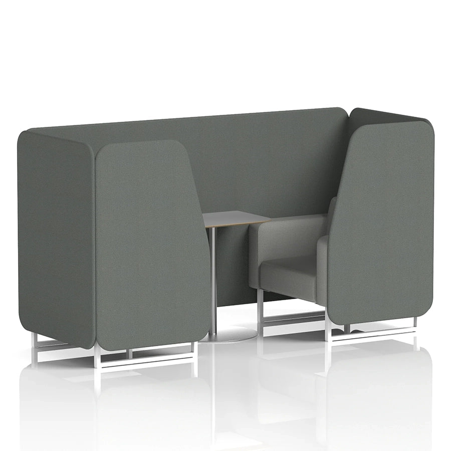 Brixworth Booth in Two Tone - 2 Seater with Grey Table