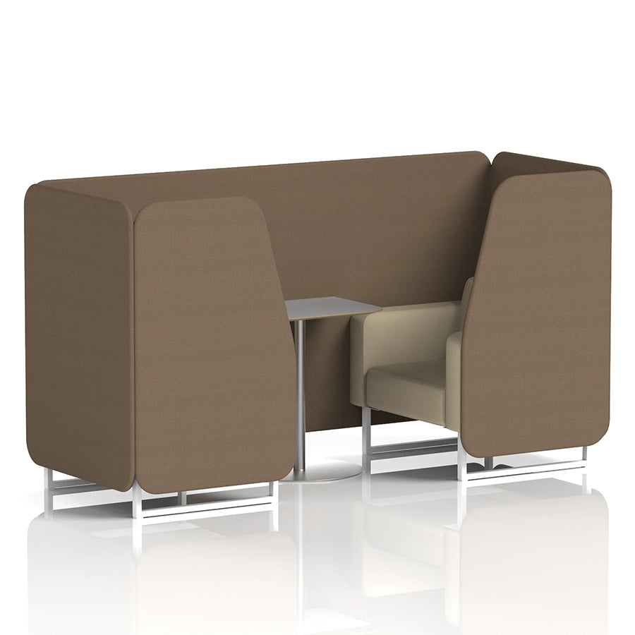 Brixworth Booth in Two Tone - 2 Seater with Grey Table