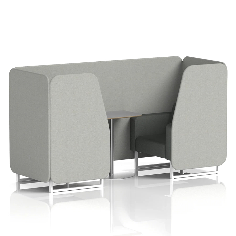Brixworth Booth in Two Tone - 2 Seater with Grey Table