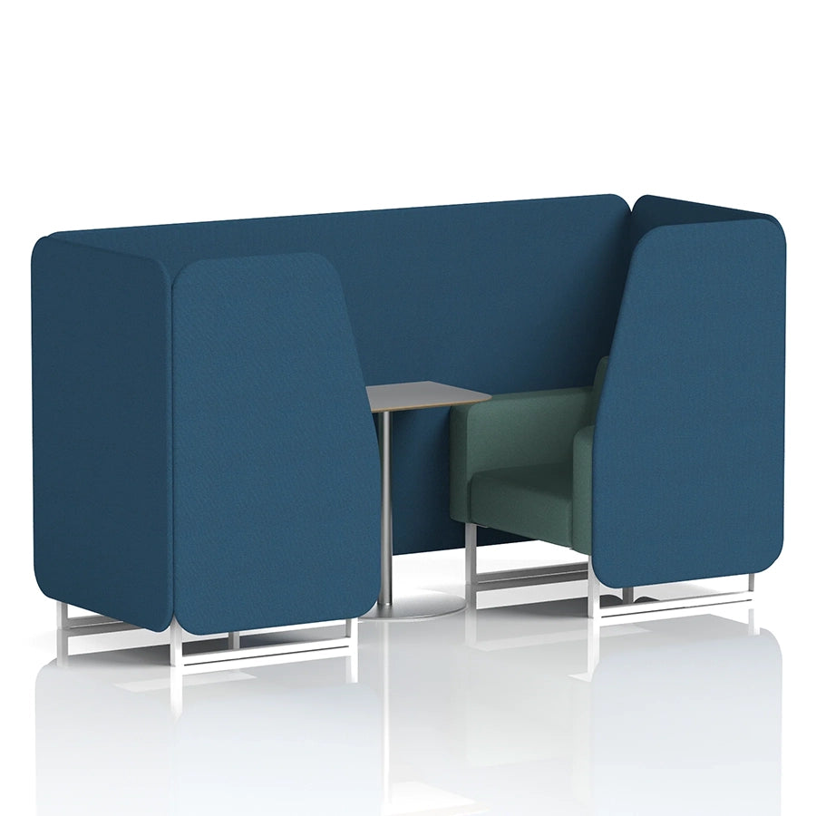 Brixworth Booth in Two Tone - 2 Seater with Grey Table