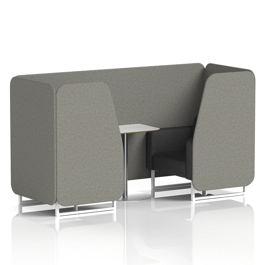 Brixworth Booth in Two Tone - 2 Seater with White Table