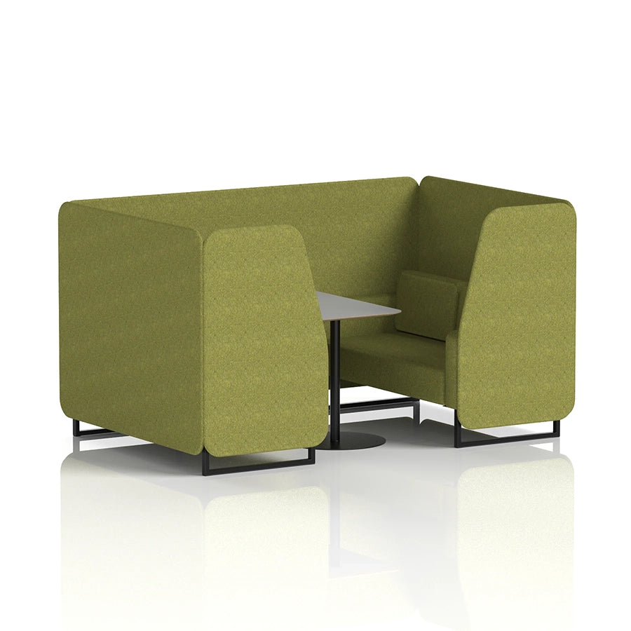Brixworth Booth in Single Tone - 4 Seater with Grey Table