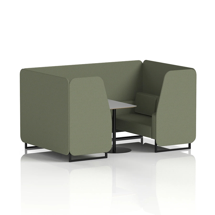 Brixworth Booth in Single Tone - 4 Seater with Grey Table
