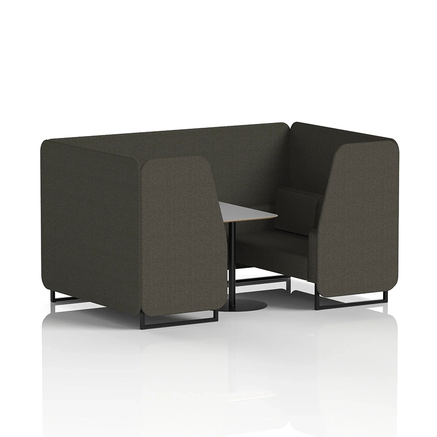 Brixworth Booth in Single Tone - 4 Seater with Grey Table