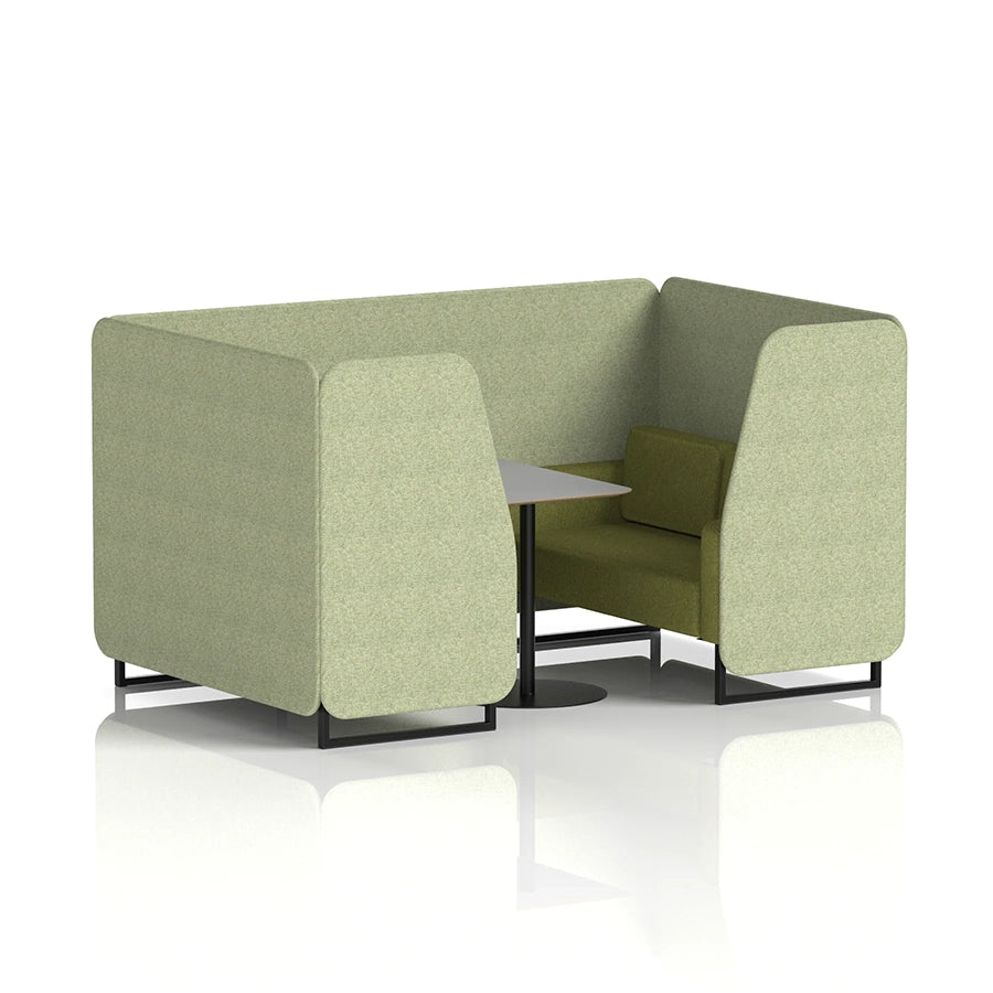Brixworth Booth in Two Tone - 4 Seater with Grey Table