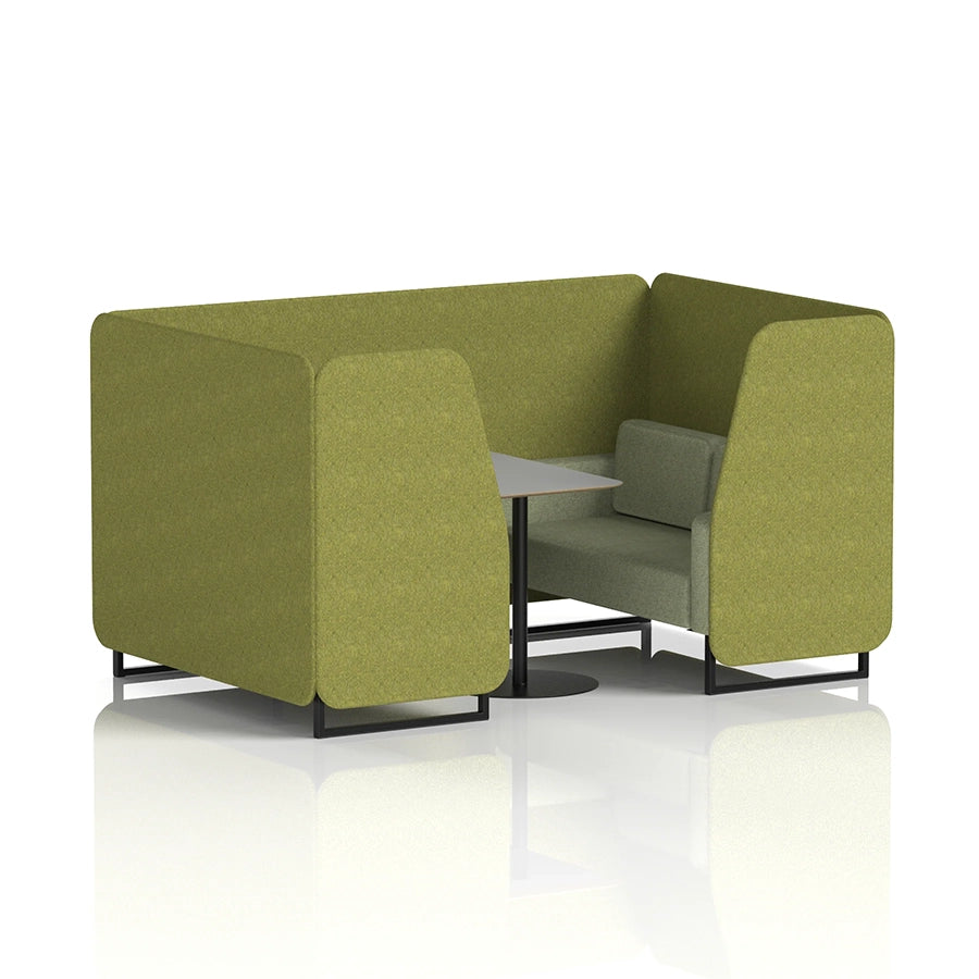 Brixworth Booth in Two Tone - 4 Seater with Grey Table