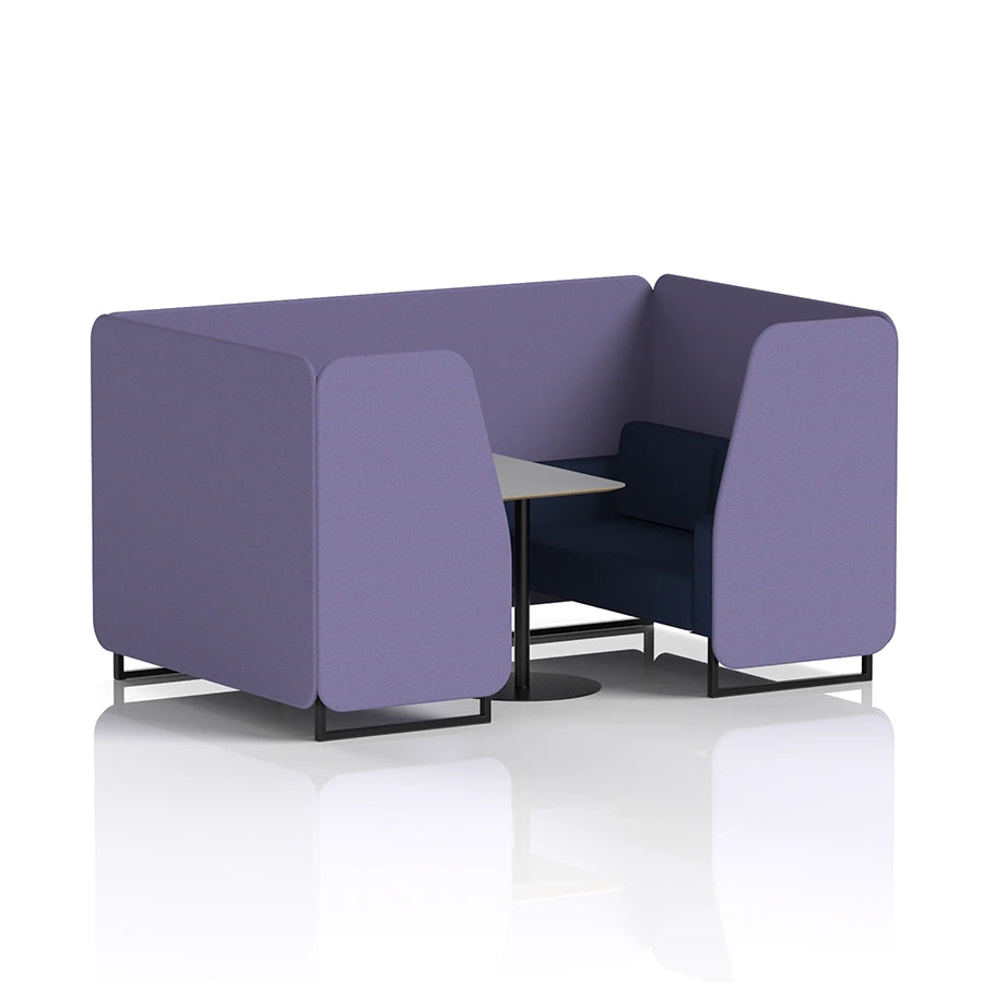 Brixworth Booth in Two Tone - 4 Seater with Grey Table