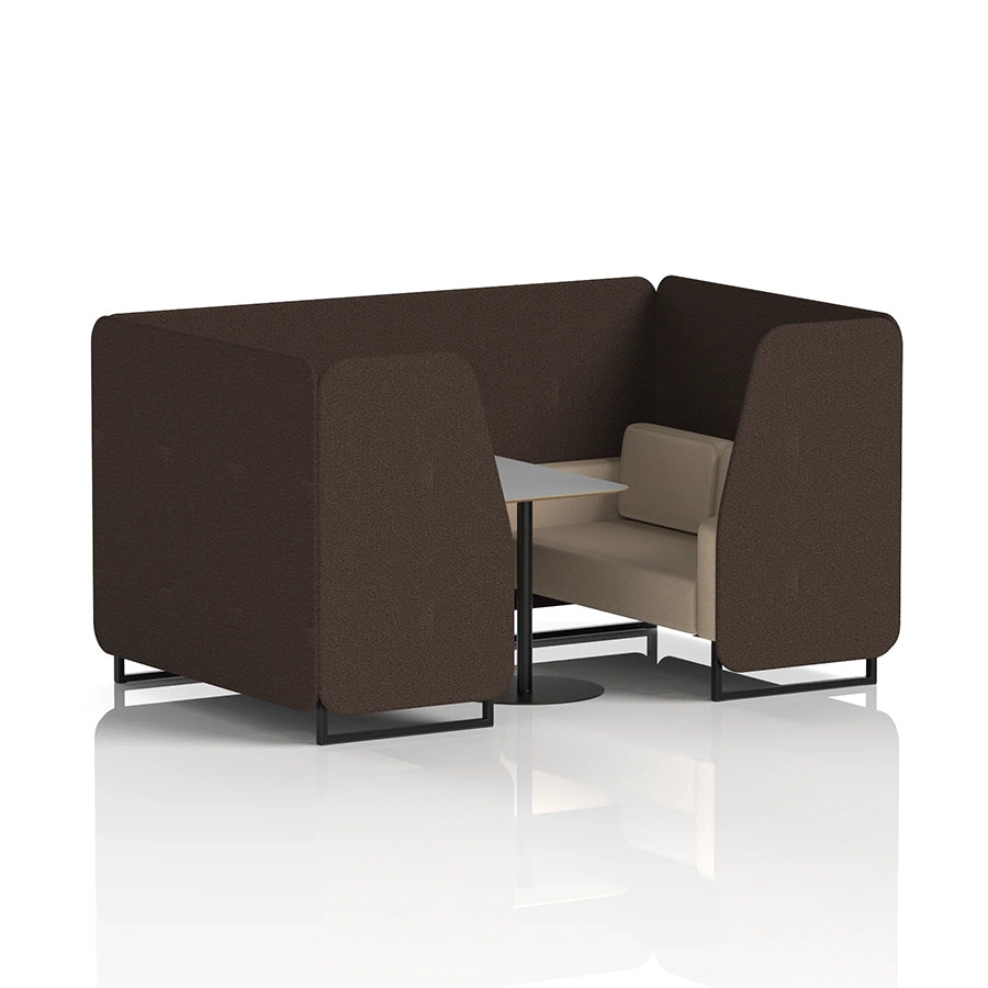 Brixworth Booth in Two Tone - 4 Seater with Grey Table