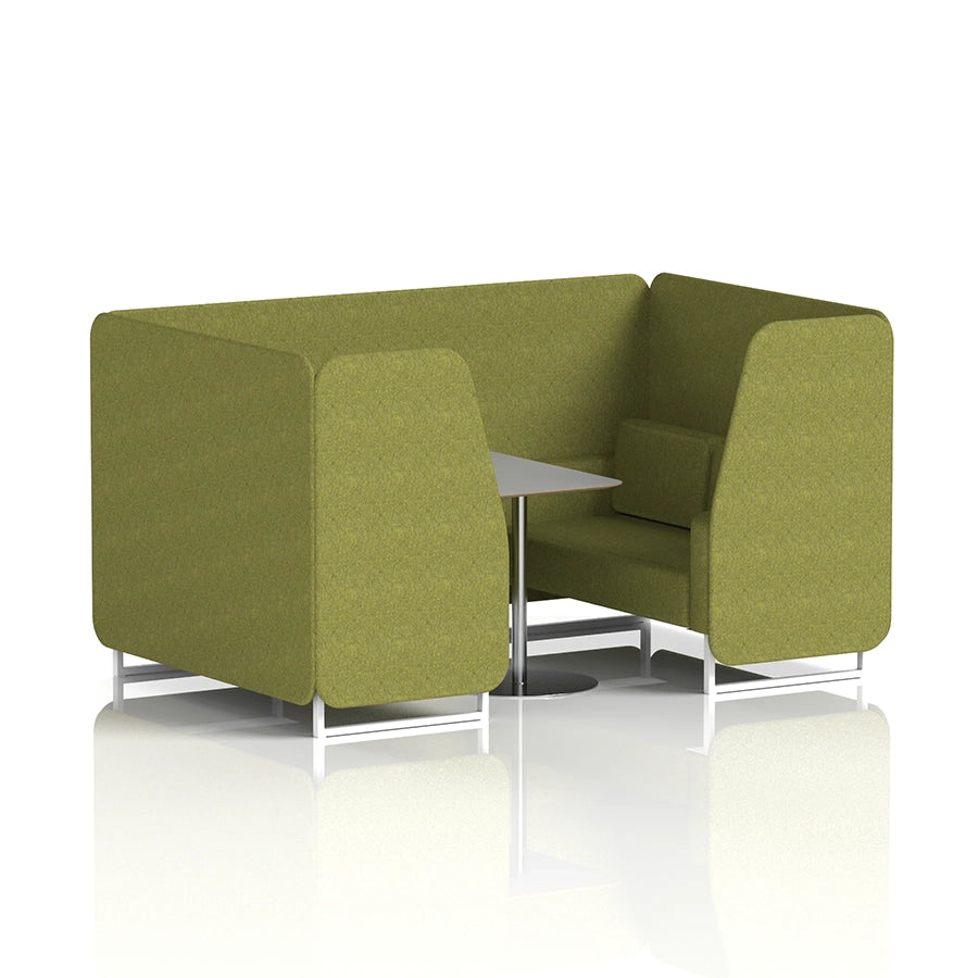Brixworth Booth in Single Tone - 4 Seater with Grey Table