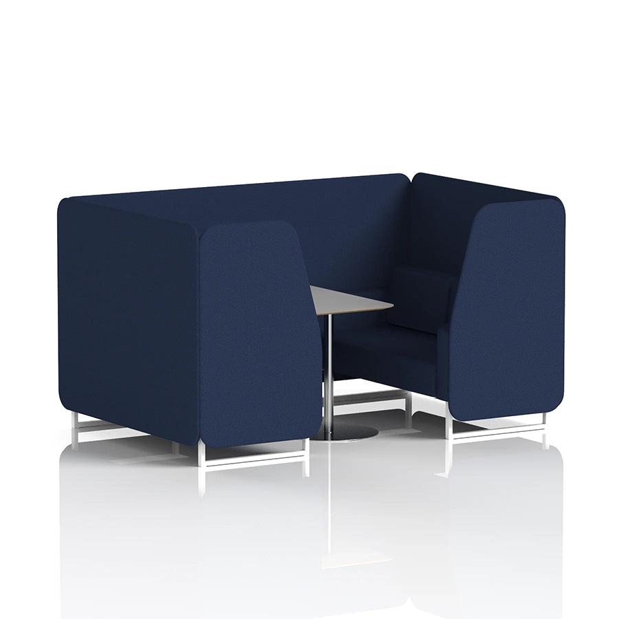 Brixworth Booth in Single Tone - 4 Seater with Grey Table