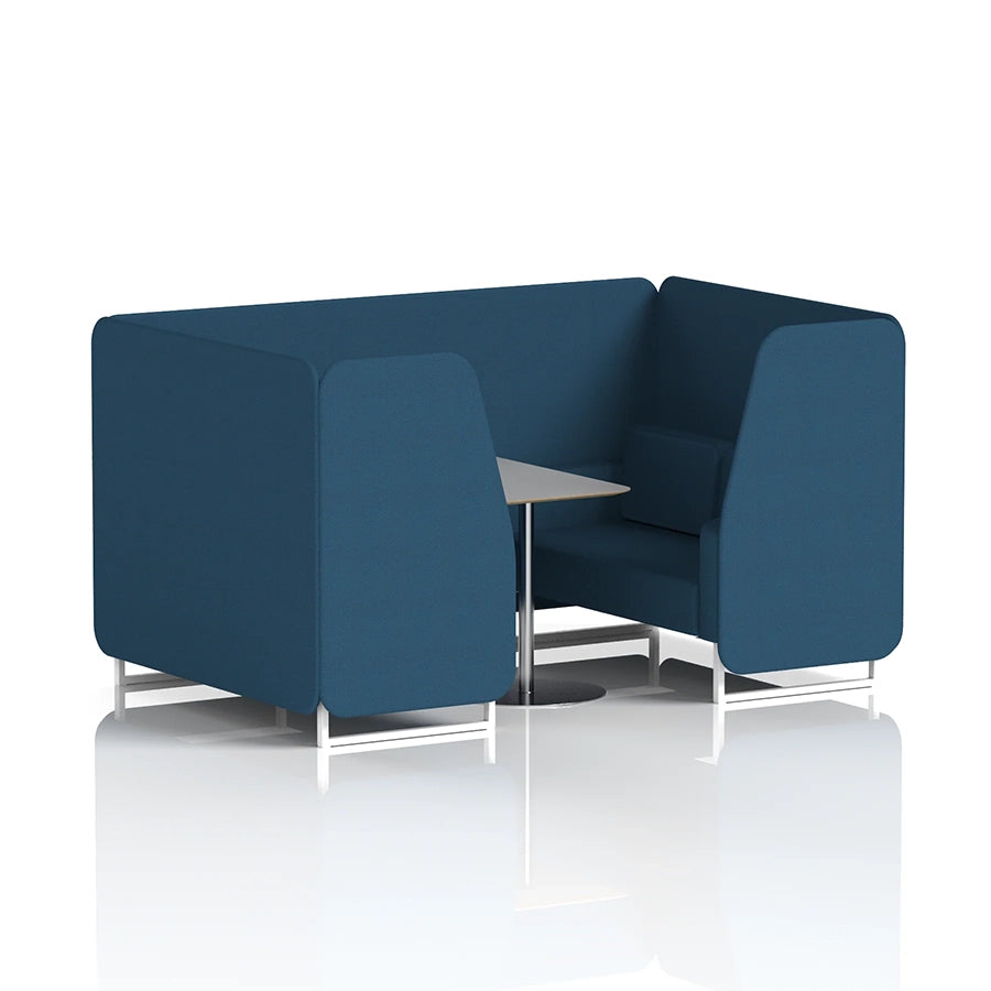 Brixworth Booth in Single Tone - 4 Seater with Grey Table