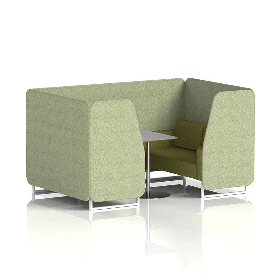 Brixworth Booth in Two Tone - 4 Seater with Grey Table