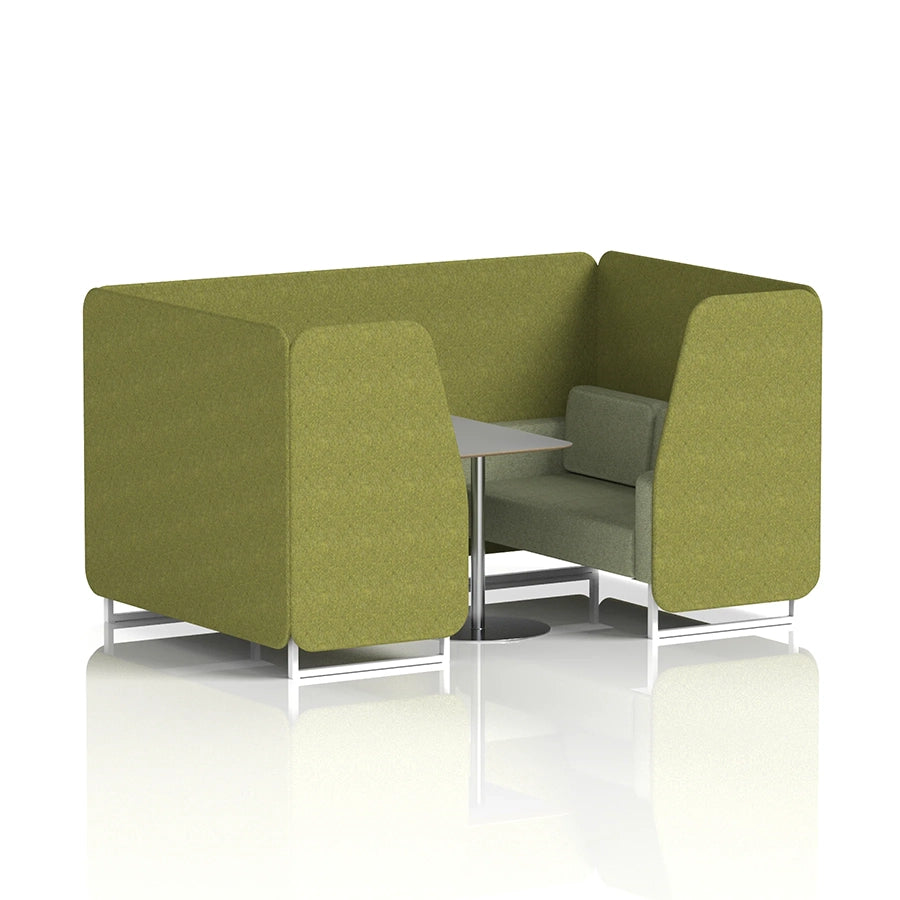 Brixworth Booth in Two Tone - 4 Seater with Grey Table