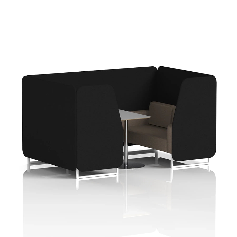 Brixworth Booth in Two Tone - 4 Seater with Grey Table
