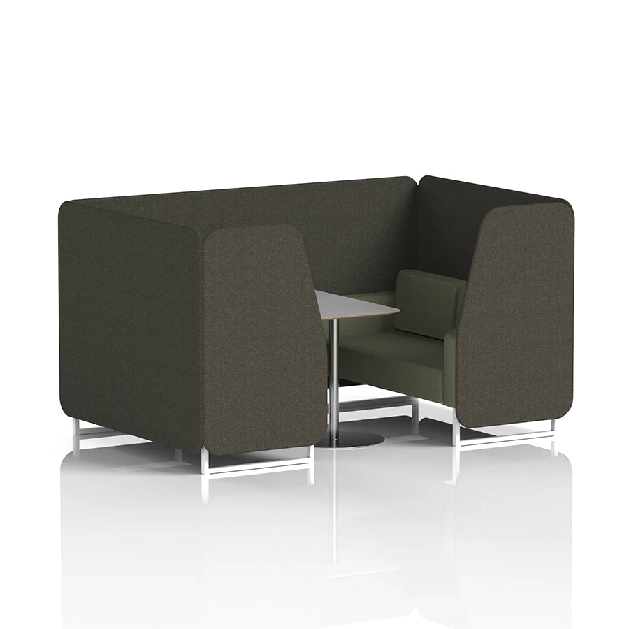 Brixworth Booth in Two Tone - 4 Seater with Grey Table